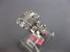1.35CT DIAMOND 18K WHITE GOLD ROUND BAGUETTE & PEAR SHAPE DOUBLE FLOWER FUN RING