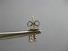 ESTATE .37CT DIAMOND 18K WHITE GOLD TULIP BEZEL HANGING FLOWER EARRINGS #11427