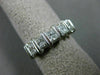 ESTATE WIDE 1.50CT DIAMOND 14KT WHITE GOLD 3D FIVE STONE ANNIVERSARY RING #1345