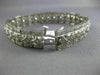 ESTATE WIDE & LONG 4.62CT DIAMOND 14KT WHITE GOLD 3D ETOILE FILIGREE BRACELET