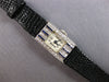 ANTIQUE ART DECO .78CT OLD MINE DIAMOND & AAA SAPPHIRE PLATINUM 3D WATCH #28151