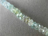 ESTATE 101.54CT DIAMOND & AAA AQUAMARINE 18K WHITE GOLD BY THE YARD NECKLACE