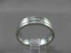 ESTATE WIDE 0.46CTW DIAMOND 14KT WHITE GOLD 2 ROW ETOLIE MENS RING UNIQUE #17315