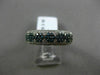 ESTATE WIDE 1.72CT WHITE BLUE DIAMOND 14K WHITE GOLD 3D FLOWER PAVE WEDDING RING