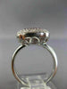 EFFY WIDE 1.48CT DIAMOND & AAA RUBY 14KT WHITE GOLD 3D SQUARE PAVE LEAF FUN RING