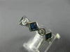 ESTATE 2CT ROUND DIAMOND & AAA SAPPHIRE 14K WHITE GOLD ETERNITY ANNIVERSARY RING