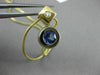ESTATE .55CT DIAMOND & AAA TANZANITE 18KT YELLOW GOLD 3D BEZEL ETOILE PENDANT