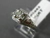 ANTIQUE .25CT DIAMOND 14KT WHITE GOLD FILIGREE SOLITAIRE ENGAGEMENT RING #9962