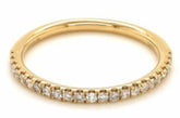 .20CT DIAMOND 18KT YELLOW GOLD 3D CLASSIC SEMI ETERNITY WEDDING ANNIVERSARY RING