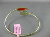 ESTATE .68CT CHOCOLATE FANCY DIAMOND & AAA AGATE 14K YELLOW GOLD BANGLE BRACELET