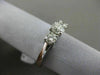 ESTATE 1CT DIAMOND 14KT WHITE GOLD 3 STONE PAST PRESENT FUTURE ENGAGEMENT RING