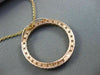 ESTATE LARGE 1.65CT DIAMOND 14K ROSE GOLD CIRCLE OF LIFE PENDANT SIMPLY STUNNING