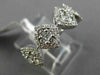 ESTATE LARGE .76CT DIAMOND 18K WHITE GOLD CLUSTER SQUARE SEMI ETERNITY LOVE RING