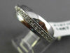 ANTIQUE WIDE .60CT DIAMOND 14KT WHITE GOLD 3D FLOATING CRISS CROSS RING #16710