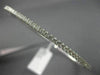 ESTATE .85CT ROUND DIAMOND 18KT WHITE GOLD CLASSIC SEMI ETERNITY BANGLE BRACELET