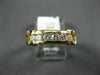ESTATE .60CT DIAMOND 14KT YELLOW GOLD 3D SIX STONE ROUND ANNIVERSARY RING #5695