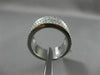 ESTATE LARGE 2.59CT DIAMOND 14KT WHITE GOLD MULTI ROW SEMI ETERNITY WEDDING RING