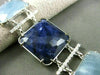ESTATE WIDE & LONG 1.45CT DIAMOND & MULTI GEM 14KT WHITE GOLD 3D SQUARE BRACELET