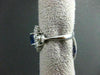 ANTIQUE LARGE 2.96CT DIAMOND & AAA SAPPHIRE 18K WHITE GOLD CLUSTER RING STUNNING