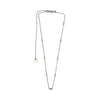 ESTATE .36CT DIAMOND 14K WHITE GOLD & BLACK RHODIUM DIAMOND BY THE YARD NECKLACE