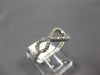 ESTATE .23CT DIAMOND 14KT WHITE GOLD 3D INFINITY FUN LOVE RING
