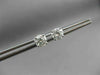ESTATE 1.40CT ROUND DIAMOND 14K WHITE GOLD 4 PRONG SCREW BACK EARRINGS 5mm #2239