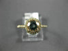 ESTATE .91CT DIAMOND & AAA AQUAMARINE 14KT ROSE GOLD ROUND HALO ENGAGEMENT RING