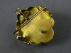 ANTIQUE VICTORIAN AAA BLUE CAMEO 14KT YELLOW GOLD HANDCRAFTED PENDANT #21626