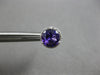 2.21CT DIAMOND & AAA AMETHYST 14K WHITE GOLD 3D ROUND CLASSIC HALO STUD EARRINGS