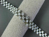 ESTATE WIDE 5.51CT DIAMOND 18KT WHITE GOLD 3D THREE ROW FLEXIBLE TENNIS BRACELET