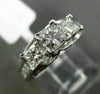 ESTATE 1.50CT DIAMOND 14K WHITE GOLD 3 STONE PAST PRESENT FUTURE ENGAGEMENT RING