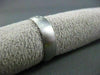ESTATE WIDE .16CT DIAMOND 14K WHITE GOLD SOLITAIRE MATT MENS RING HANDSOME #2601