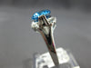 LARGE 3.21CT DIAMOND & AAA BLUE TOPAZ 14KT WHITE GOLD OVAL & ROUND FILIGREE RING