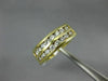 ESTATE .65CT DIAMOND 14KT YELLOW GOLD DOUBLE ROW WEDDING ANNIVERSARY RING #21317