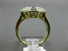 WIDE .50CT WHITE & CHOCOLATE FANCY DIAMOND 14KT TWO TONE GOLD DDOUBLE HALO RING