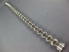 5.05CT WHITE & MOCHA DIAMOND 18K WHITE GOLD 3D MULTI FLOWER LOVE TENNIS BRACELET