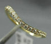 ESTATE .20CT DIAMOND 14KT YELLOW GOLD 3D FLEXIBLE SEMI ETERNITY ANNIVERSARY RING