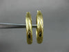 ESTATE 14KT YELLOW GOLD 3D CLASSIC MATTE & SHINY X LOVE HOOP EARRINGS #26314