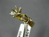 ESTATE .35CT DIAMOND 14KT 2 TONE GOLD BAGUETTE SEMI MOUNT ENGAGEMENT RING #22412