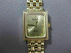ESTATE 14KT YELLOW GOLD SIMPLE SQUARE QUARTZ SWISS MOVEMENT VICENCE WATCH #15530