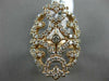 ESTATE LARGE 1.50CT DIAMOND 14KT ROSE GOLD 3D OPEN FILIGREE ETOILE COCKTAIL RING