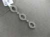 ESTATE WIDE .55CT DIAMOND 18KT WHITE GOLD BY THE YARD FILIGREE FLOATING PENDANT