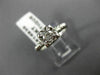 ESTATE .35CT OLD MINE DIAMOND 14KT WHITE GOLD 3D FISHTAIL ENGAGEMENT RING #14935