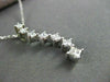 ESTATE .47CT DIAMOND 14KT WHITE GOLD PRINCESS JOURNEY FLOATING PENDANT #17635
