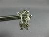 ESTATE LARGE .81CT DIAMOND 18KT WHITE GOLD 3D CLASSIC FLOWER CLIP ON EARRINGS