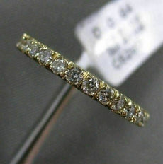 ESTATE .84CT ROUND DIAMOND 14KT YELLOW GOLD 3D CLASSIC WEDDING ANNIVERSARY RING