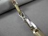ESTATE LARGE & LONG 14KT 2TONE GOLD SOLID FANCY LINK ITALIAN MEN BRACELET #22867