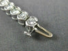 ESTATE 6.50CT ROUND DIAMOND 14K WHITE GOLD 3D SEMI BEZEL TENNIS BRACELET#20807
