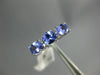 1.05CT DIAMOND & AAA TANZANITE 14KT WHITE GOLD 3D OVAL & ROUND ANNIVERSARY RING