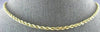 ESTATE LONG 14KT YELLOW GOLD 3D CLASSIC HANDCRAFTED ROPE CHAIN #MILANO035
